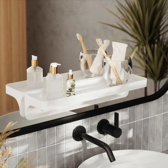 NWOB Umbra Flex Adhesive Wall Shelf - Picture 4 of 12